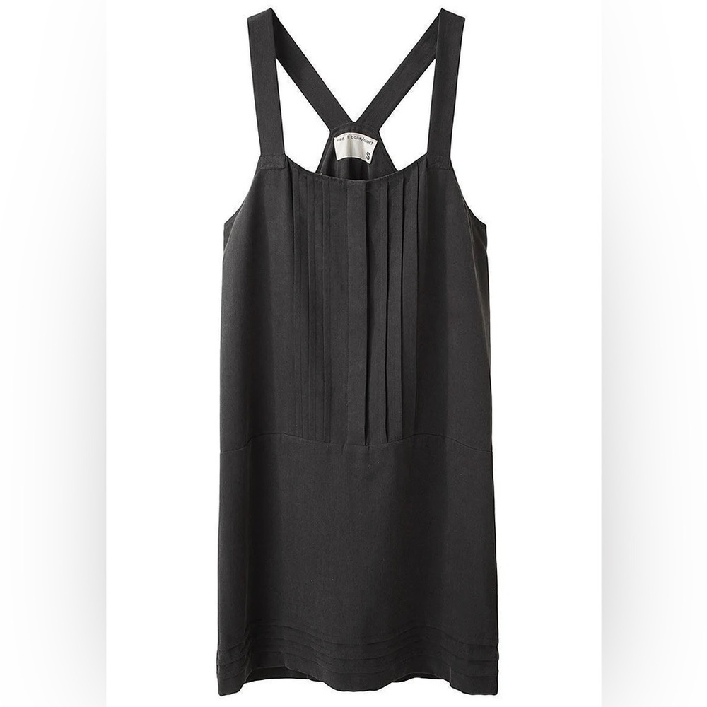 RAG & BONE grey pleated front sleeveless dress